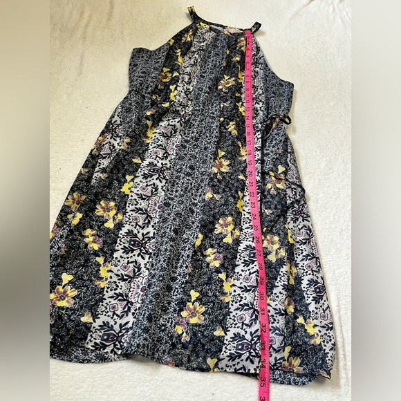 LOFT Tie Waist Floral Paisley Halter Dress - Medium - Picture 11 of 11